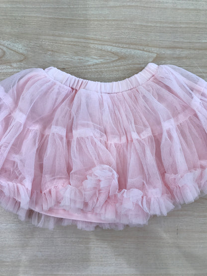Gonna Coccodè in tulle con balze con fiocchetto sul davanti