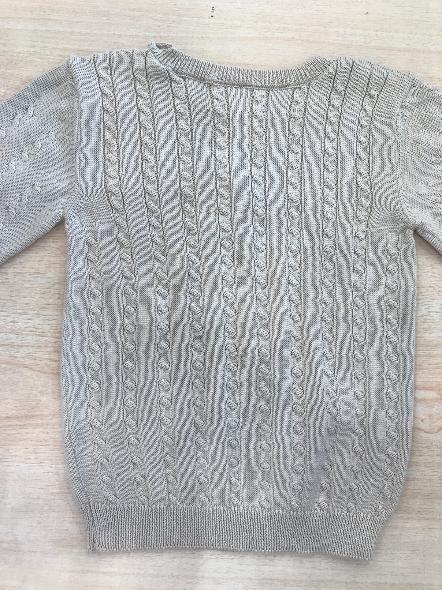 Maglione Le Dodò in filo manica lunga con lavorazione di trecce