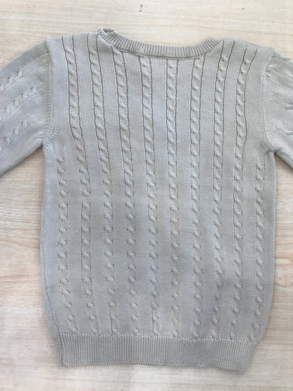 Maglione Le Dodò in filo manica lunga con lavorazione di trecce