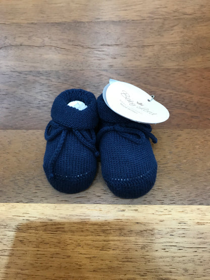 Babbucce Baby Lord in filo blu scuro