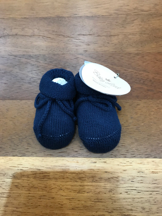 Babbucce Baby Lord in filo blu scuro