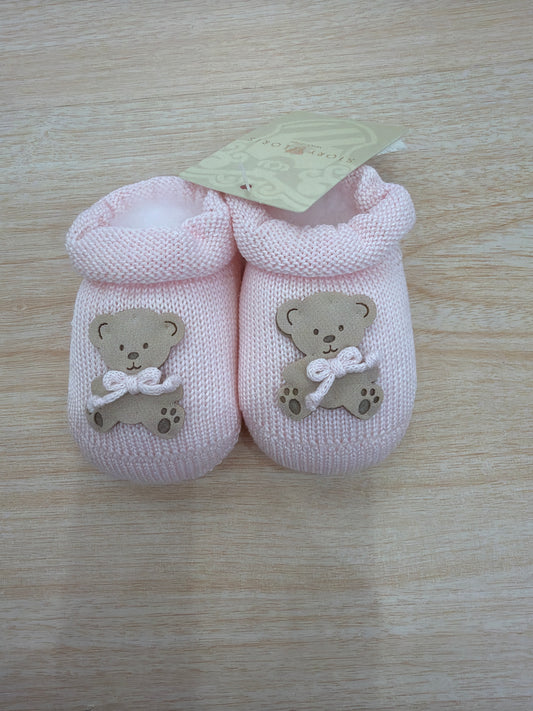 Babbucce Story Loris in filo rosa con orsetto sul davanti