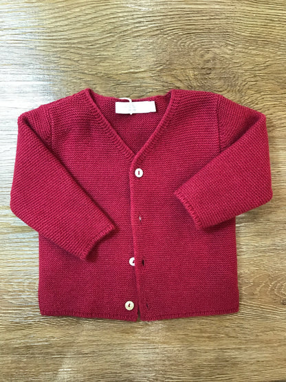 Cardigan Laranjinha in lana con piccoli bottoncini sul davanti