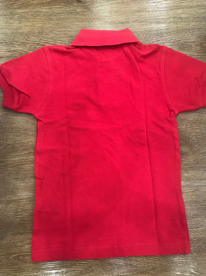 Polo Burberrys mezza manica rossa con logo