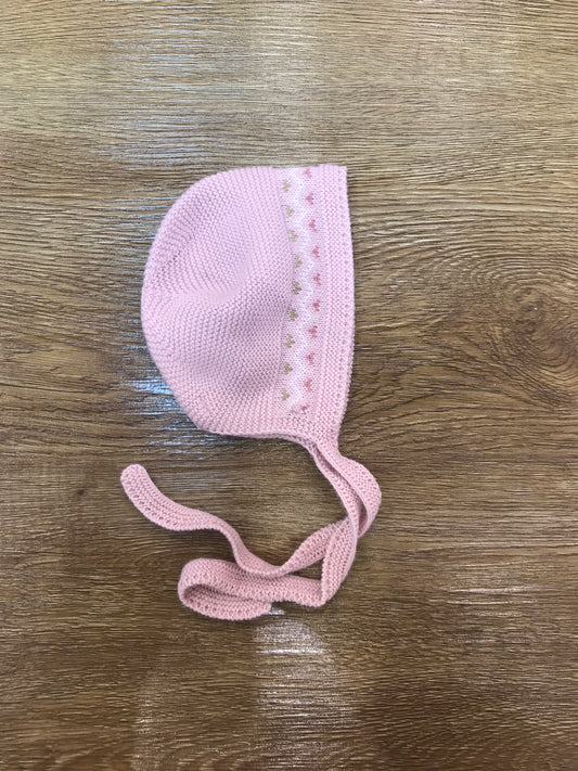 Cuffia PCS rosa con lacci e decorazione