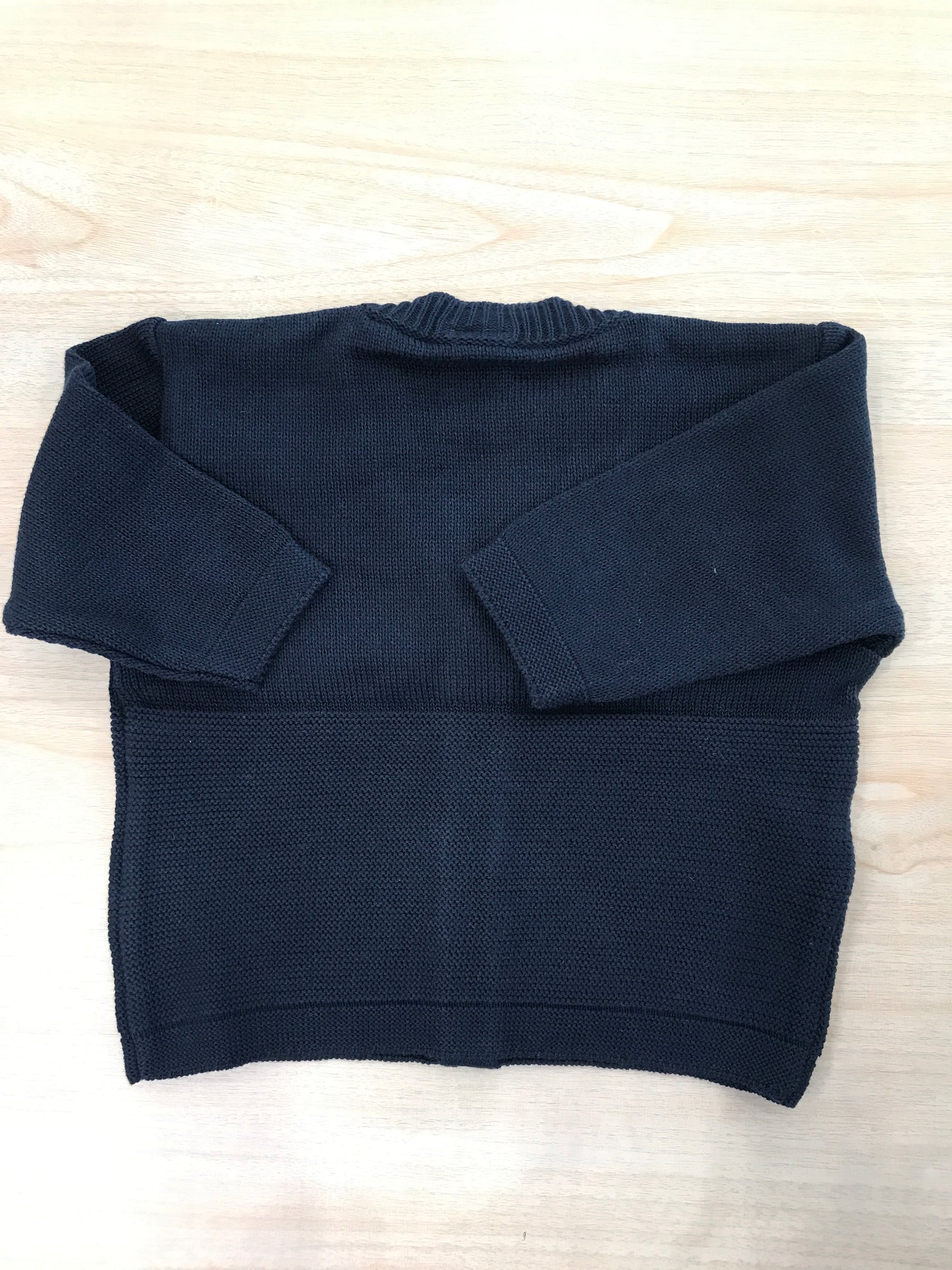 Cardigan Petit Bateau in filo di cotone con collo a v e ricamo di conchiglie sul davanti