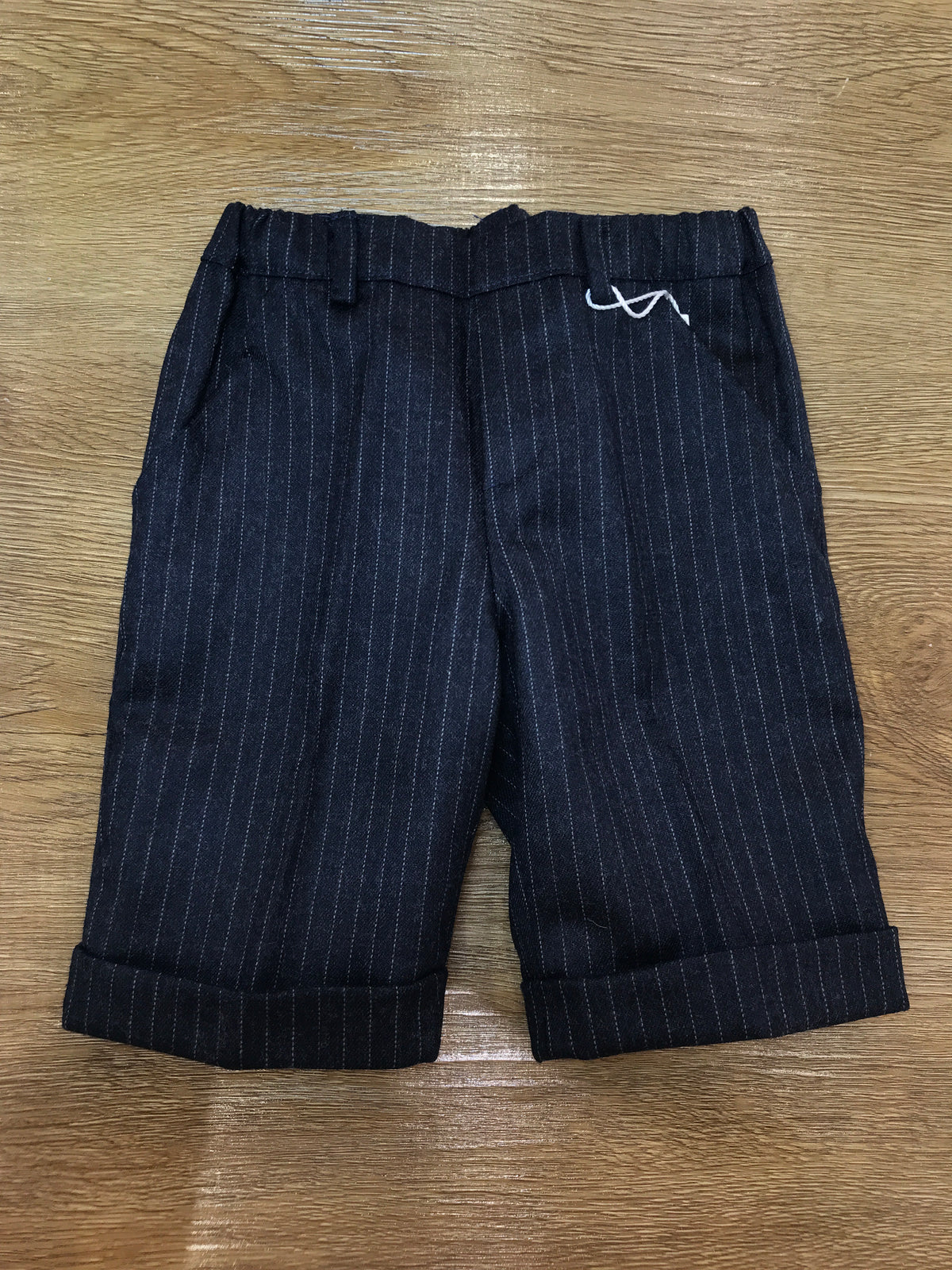 Pantalone Cielo Blu in panno blu scuro con strisce grigie
