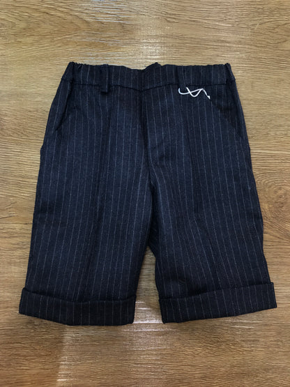 Pantalone Cielo Blu in panno blu scuro con strisce grigie