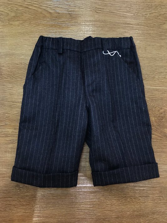 Pantalone Cielo Blu in panno blu scuro con strisce grigie