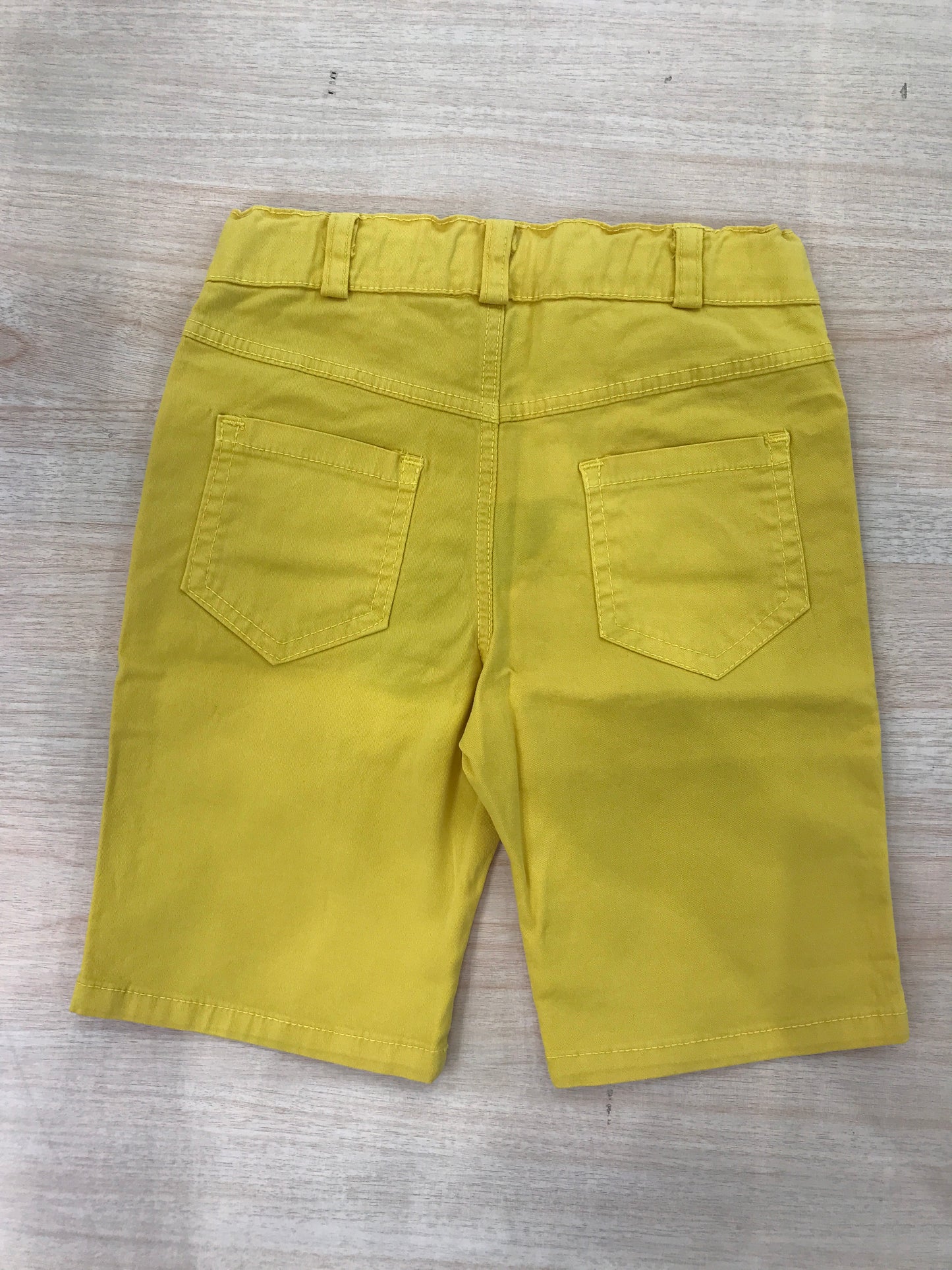 Pantalone Jo Milano in cotone giallo con tasche laterali