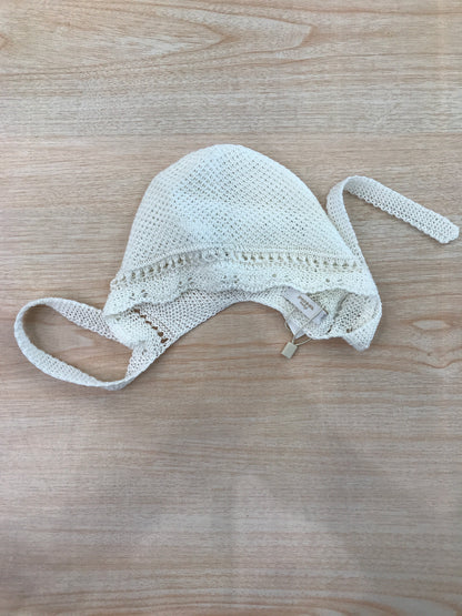 Cuffia PCS in filo traforata panna con laccetti