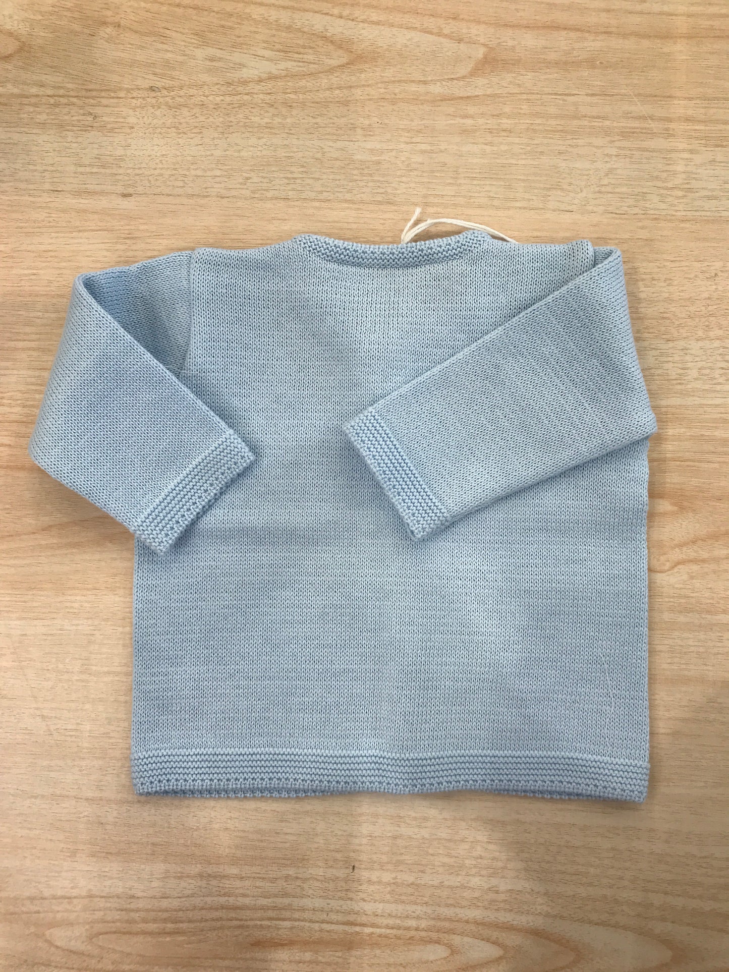 Cardigan Baby Lord in filo bianco manica lunga con bottoncini