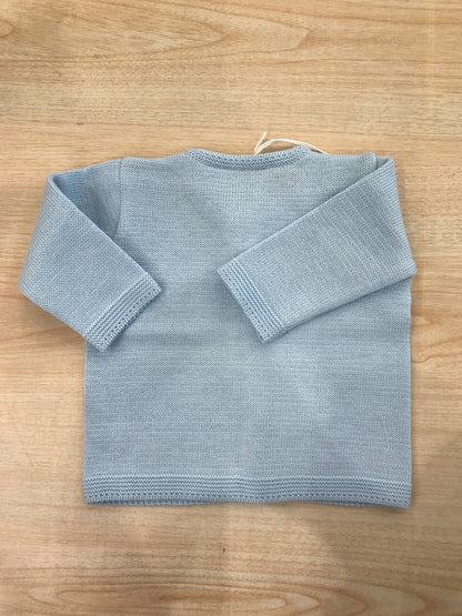 Cardigan Baby Lord in filo bianco manica lunga con bottoncini