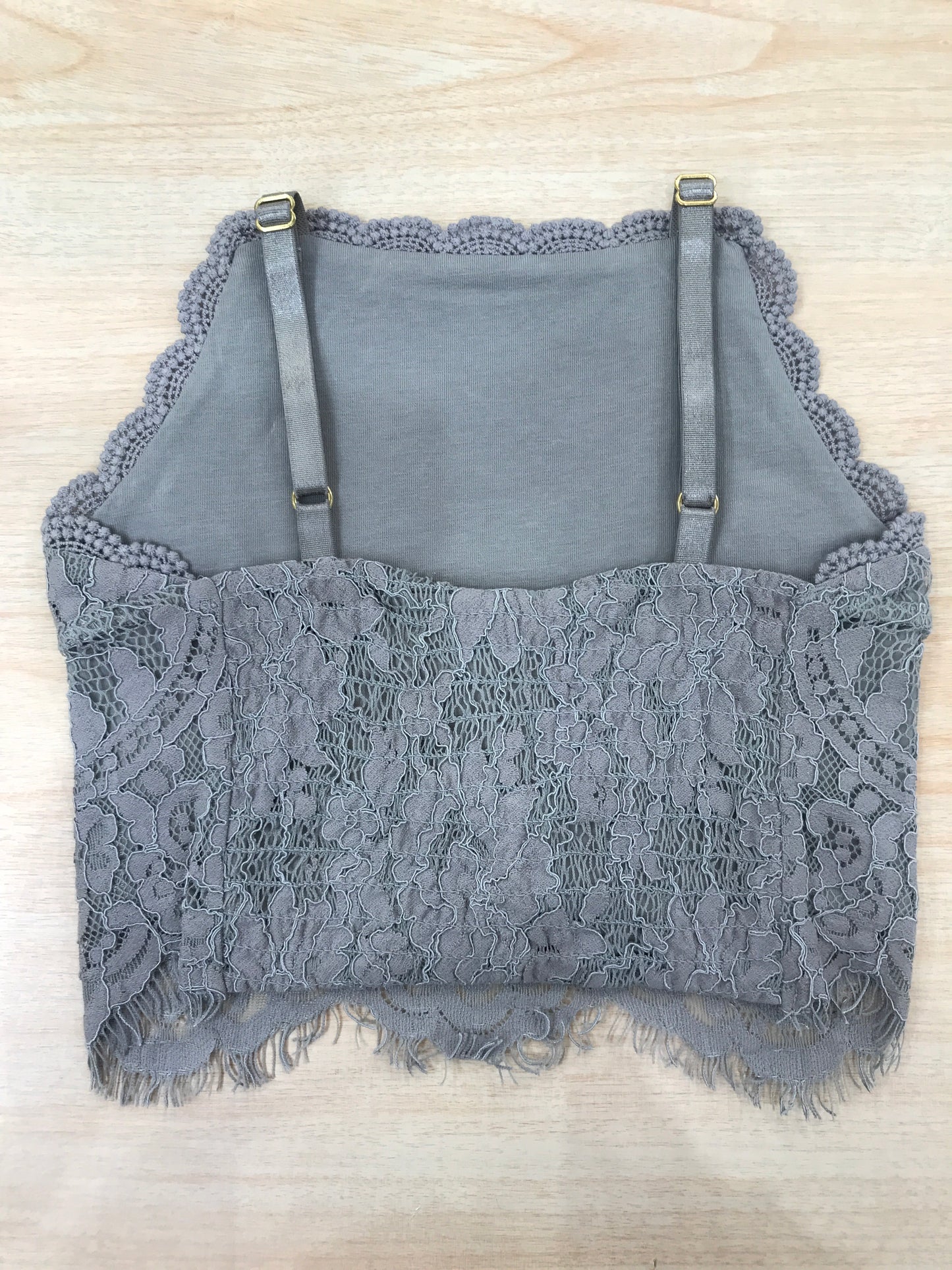 Canotta Angel's face con bretelle in cotone con pizzo