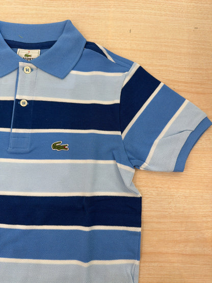 Polo Lacoste in cotone mezza manica con bottoncini e logo ricamato lateralmente unisex