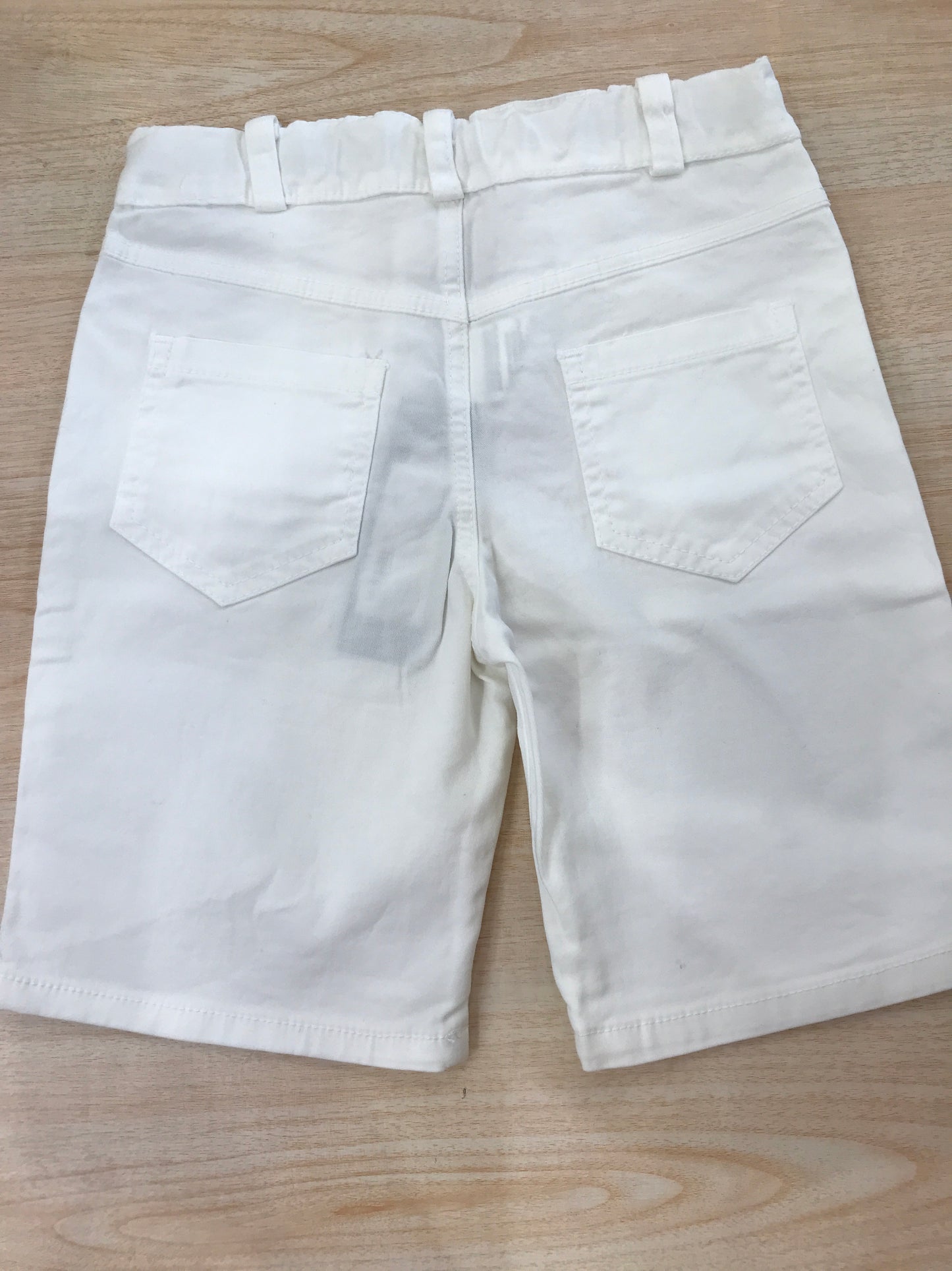 Pantalone Jo Milano in cotone bianco con tasche sul davanti e sul retro