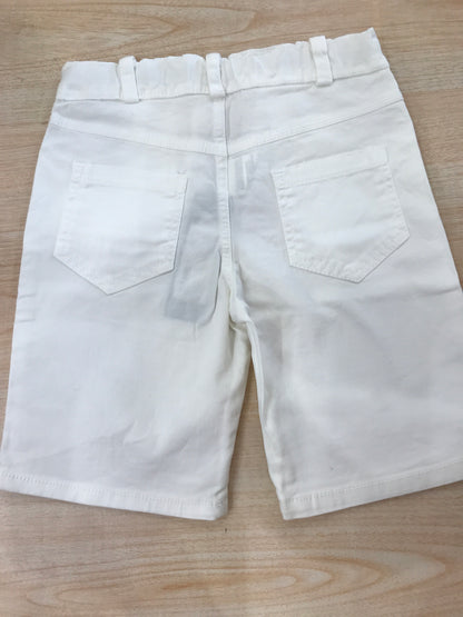 Pantalone Jo Milano in cotone bianco con tasche sul davanti e sul retro