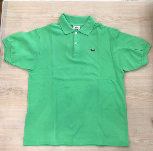 Polo Lacoste in cotone mezza manica con bottoncini e logo ricamato lateralmente unisex