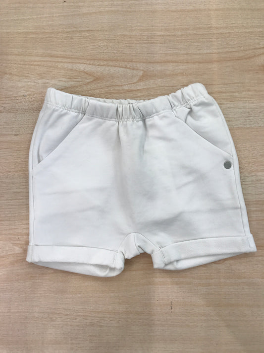 Pantalone Paz Rodriguez in cotone corto bianco con elastico