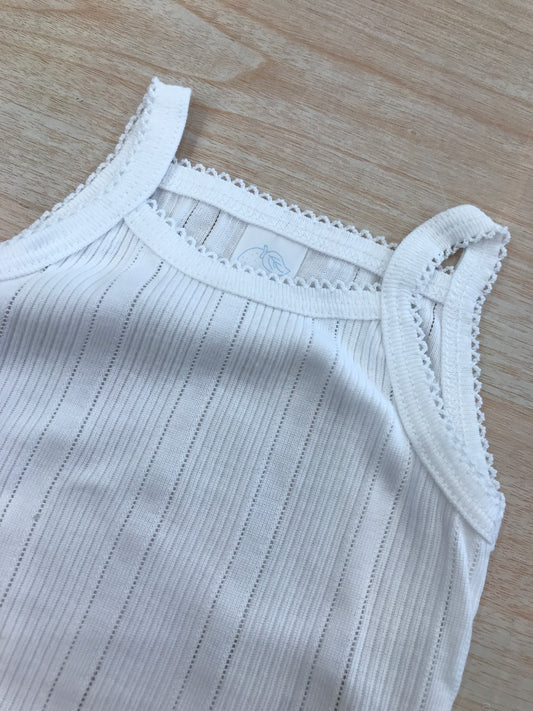 Body Laranjinha con spalline leggermente traforato