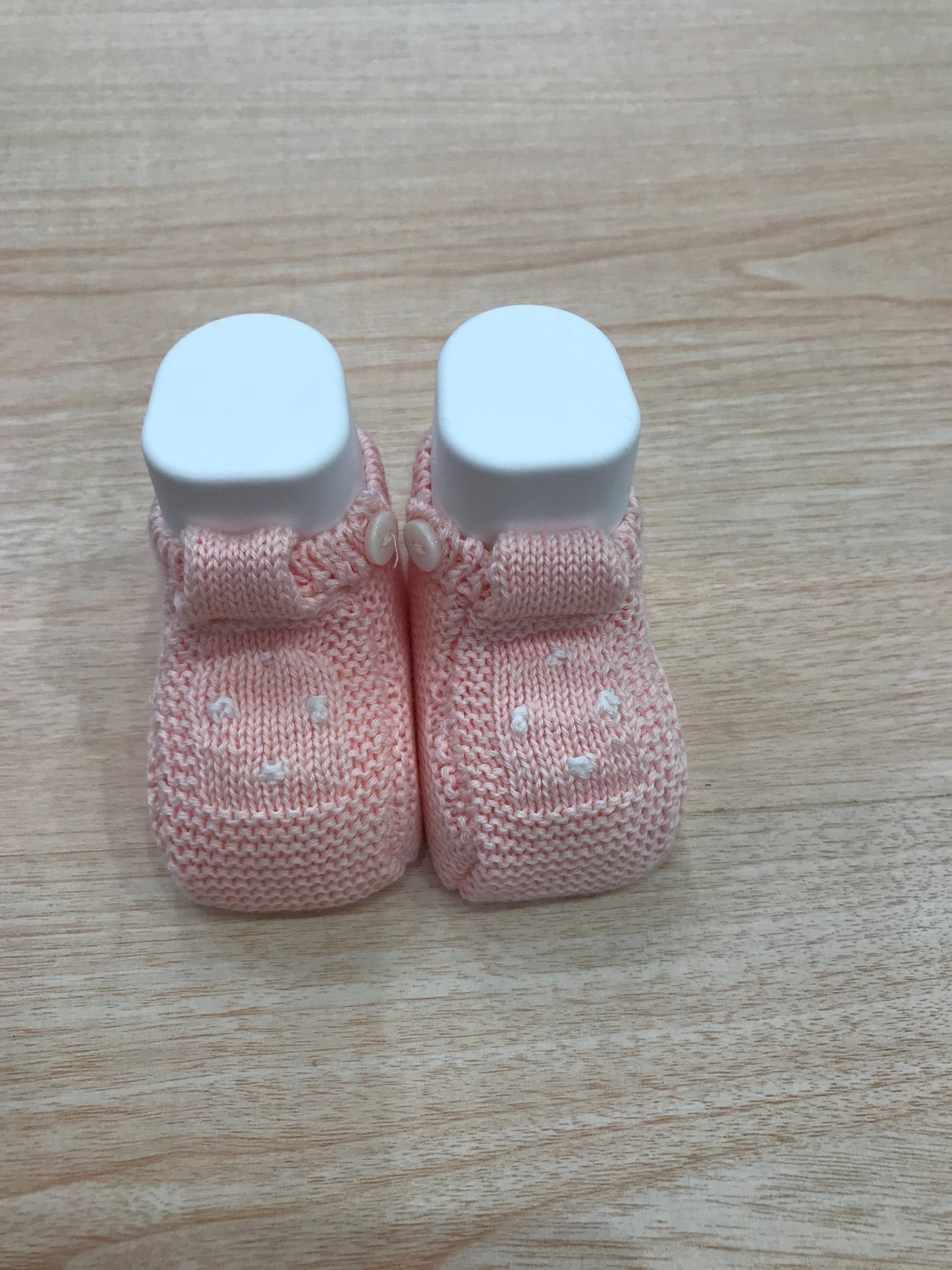 Babbucce PCS in filo rosa con pois bianchi sul davanti