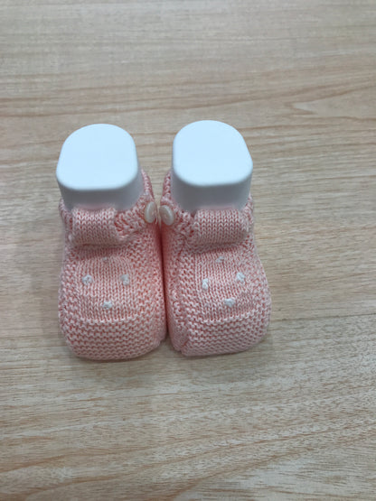 Babbucce PCS in filo rosa con pois bianchi sul davanti