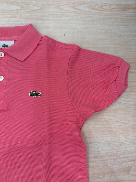 Polo Lacoste in cotone mezza manica con bottoncini e logo ricamato lateralmente unisex