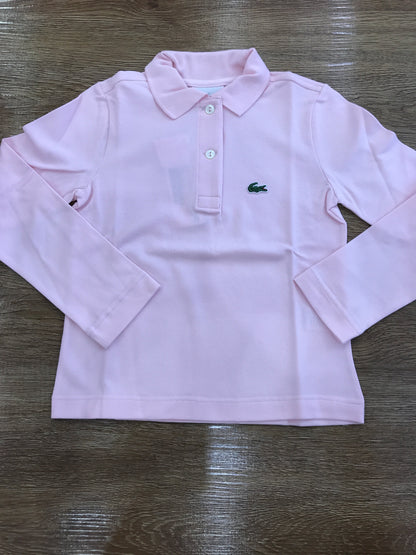Polo Lacoste manica lunga con polsini e bottoncini