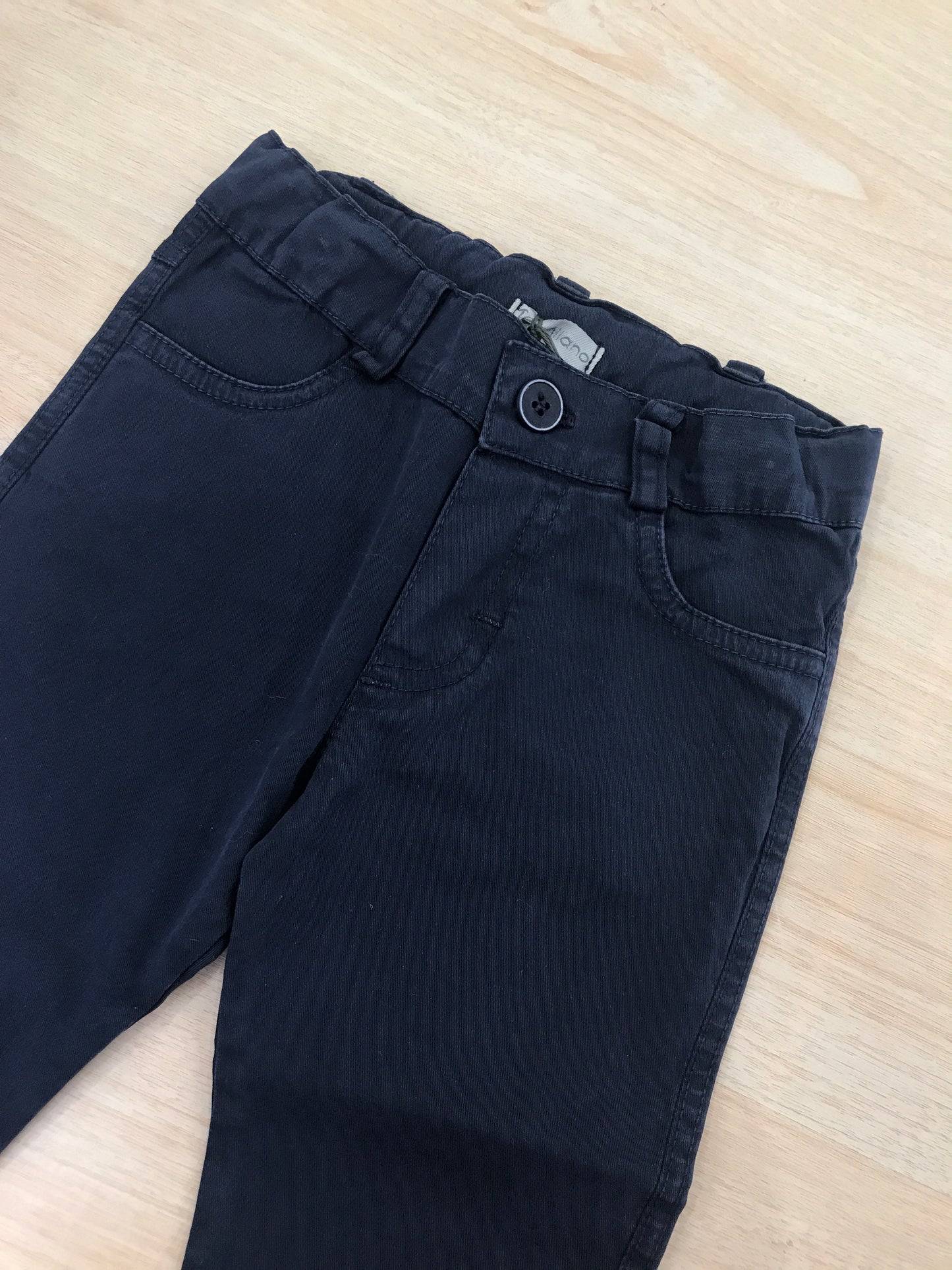 Pantalone Jo Milano blu scuro con elastico in vita