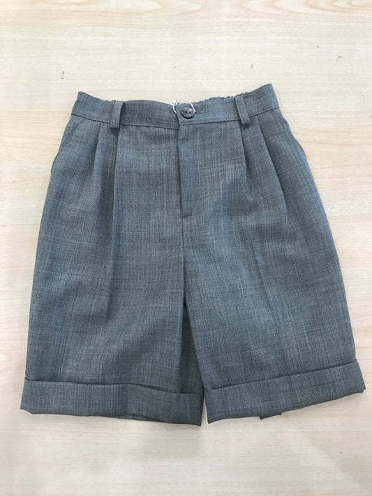 Pantalone Clo Clo in cotone grigio all'inglese con elastico sul retro e tasche sul davanti