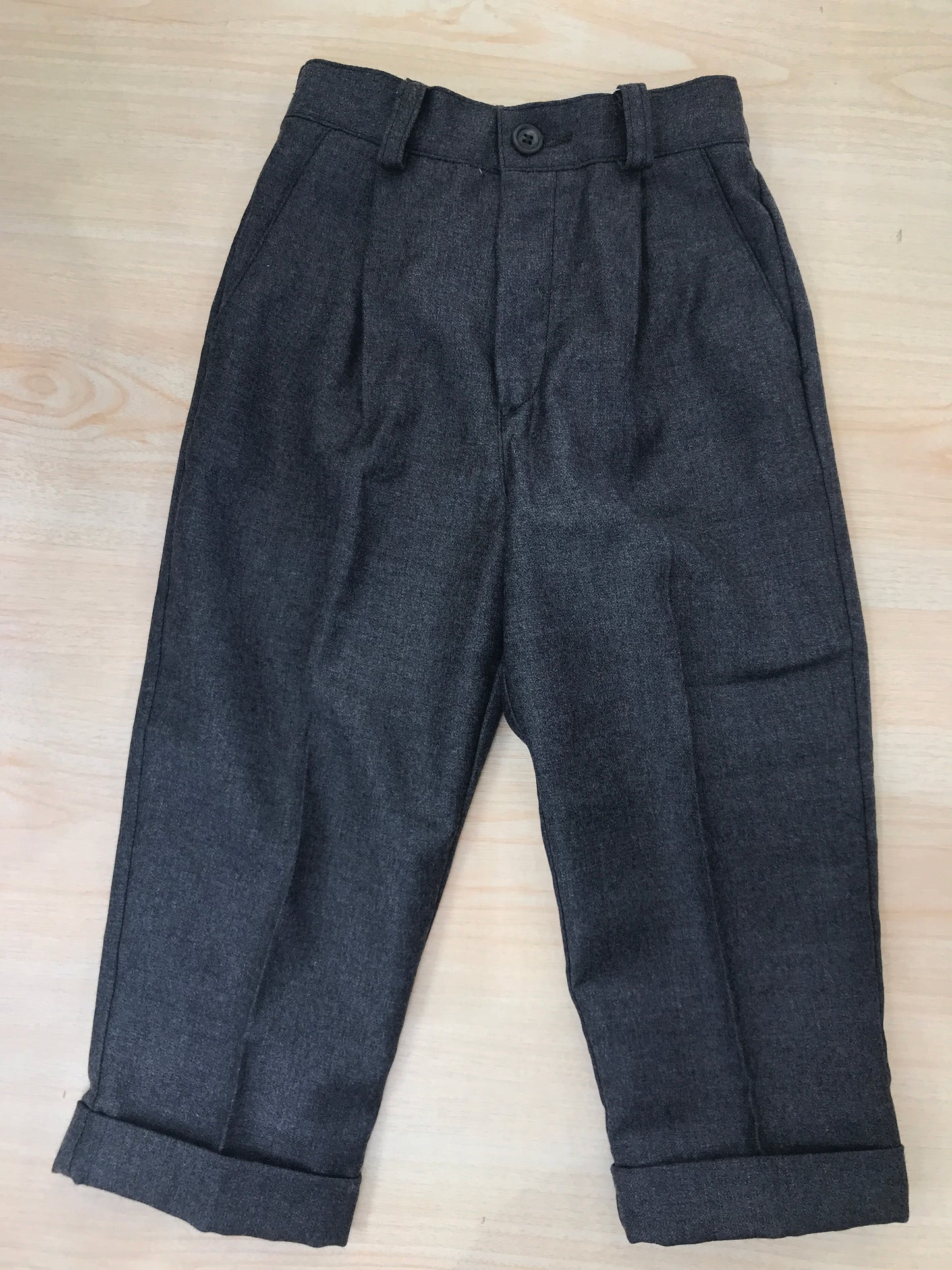 Pantalone Les Copains grigio con risvolto e tasche laterali