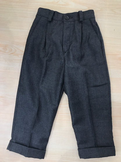 Pantalone Les Copains grigio con risvolto e tasche laterali