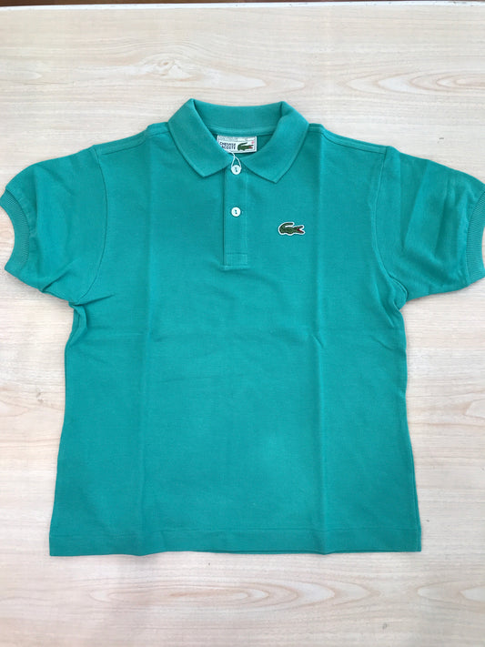 Polo Lacoste in cotone mezza manica con bottoncini e logo ricamato lateralmente unisex