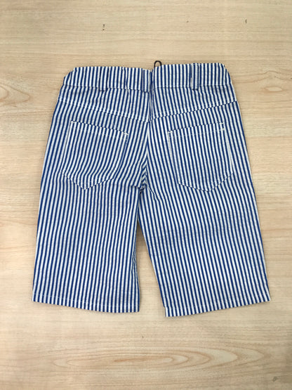 Pantalone Jo Milano in cotone a righe blu e bianche