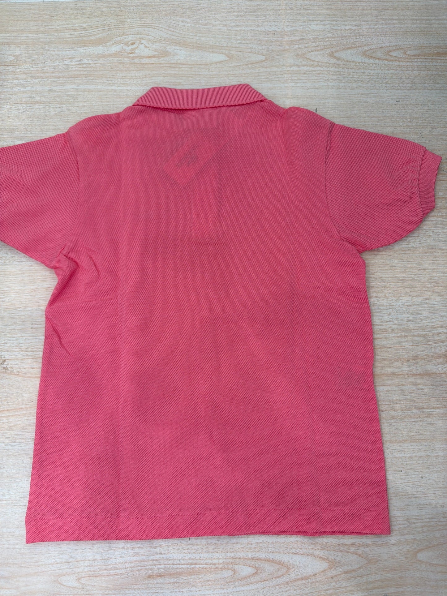 Polo Lacoste in cotone mezza manica con bottoncini e logo ricamato lateralmente unisex