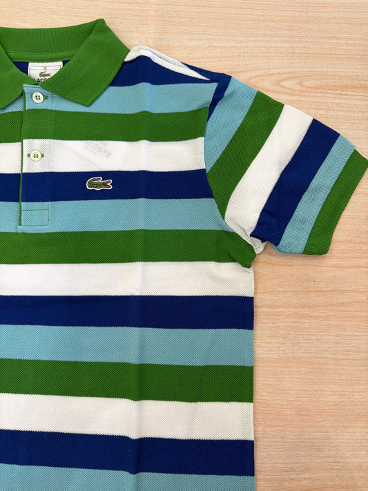Polo Lacoste in cotone mezza manica con bottoncini e logo ricamato lateralmente unisex