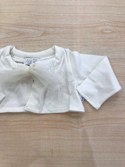 Cardigan Magil in cotone con fiocco in tulle per chiusura
