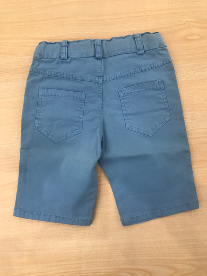 Bermuda Jo Milano in cotone celeste con elastico in vita