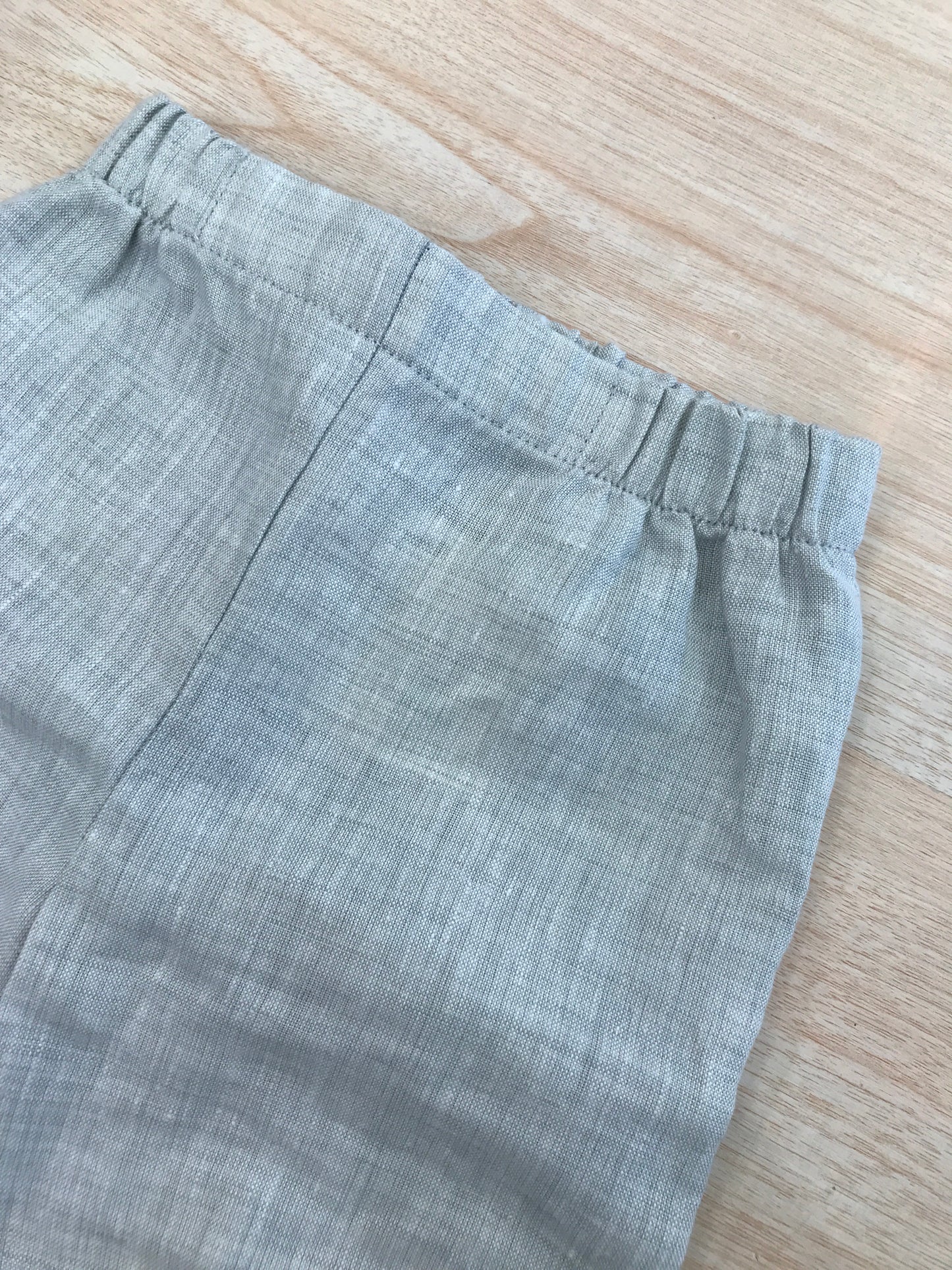 Pantalone Colibrì in linogrigio con elastico in vita
