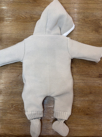 Eskimo PCS intero con cappuccio con pelliccia interna piccoli bottoncini e piedini