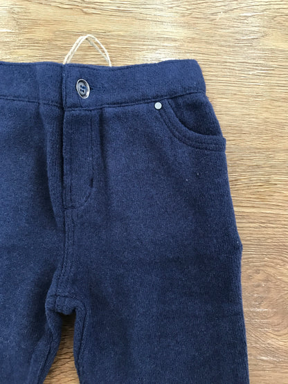 Tuta Maperò due pezzi blu scuro con righe beige