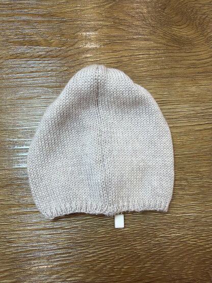 Cappello Le Dodò in lana tortora con lavorazione di trecce centrale