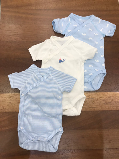 Body Petit Bateau tris in cotone antipanico mezza manica a fantasie