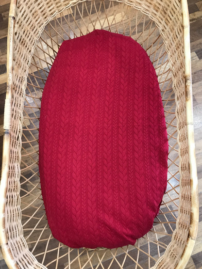 Coperta Nannafrufru in lana con trecce e l'interno con rivestimento in mussola di cotone a fantasia