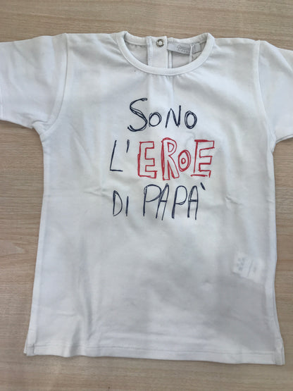 T-shirt Coccodè in cotone mezza manica con scritte sul davanti