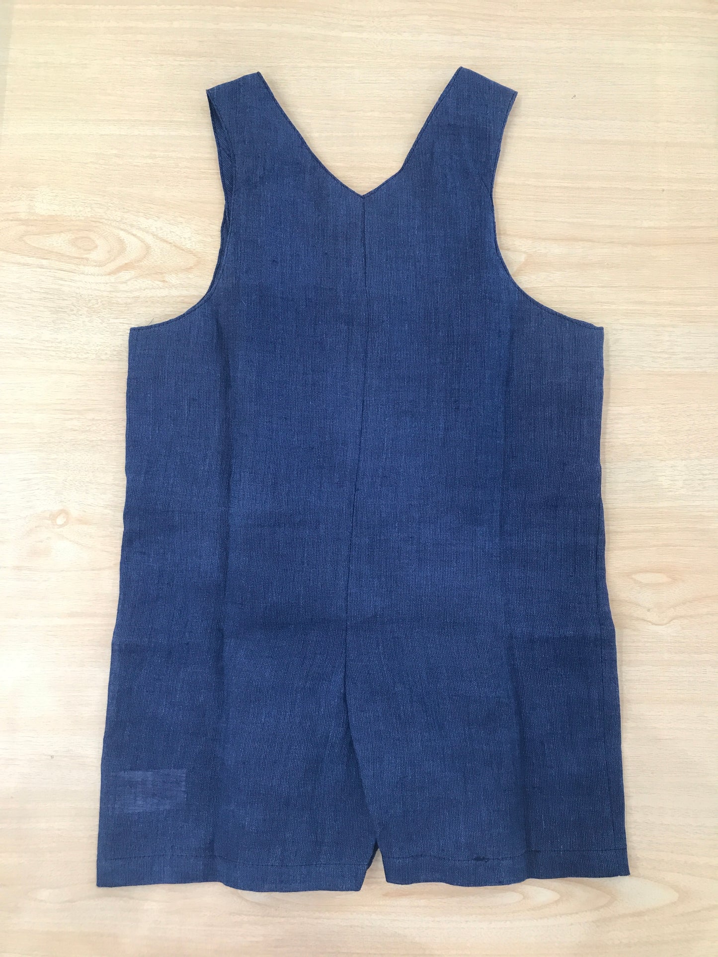 Salopette Les Enfants de Gisele in cotone con taschino sul davanti dal colore blu