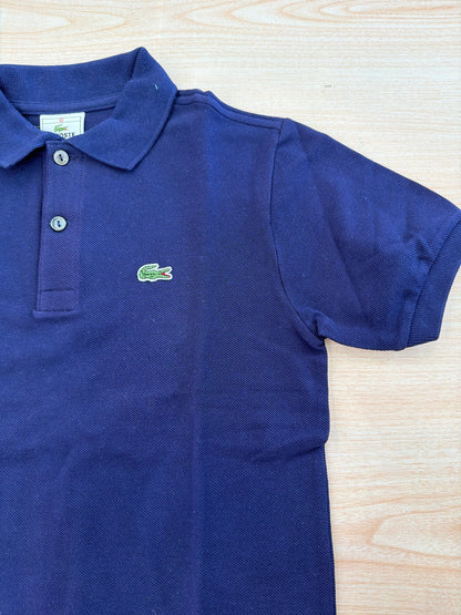 Polo Lacoste in cotone mezza manica con bottoncini e logo ricamato lateralmente unisex