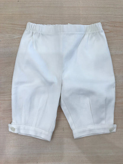 Pantalone Colibrì in cotone alla zuava bianco