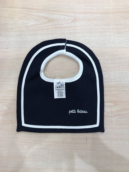 Bavetta Petit Bateau in cotone bianca e blu con righe