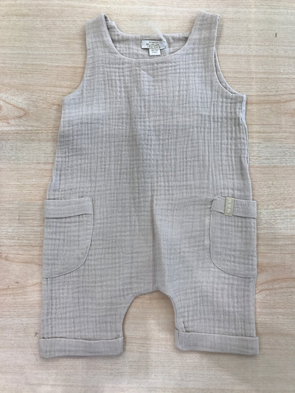 Salopette Nanan in cotone con bretelle con tasche sul davanti